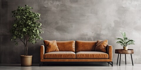beautiful interior decoration with sofa
