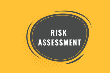 Retired Button. Speech Bubble, Banner Label Risk Assessment