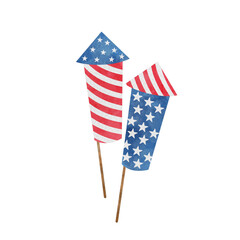 Patriotic Sticker rocket