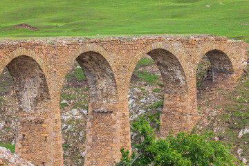 An ancient bridge built by the Siemens brothers in Azerbaijan
