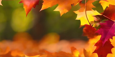 Fototapeta na wymiar Autumn background from colorful leaves close-up.
