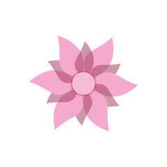 Traditional Asian colorful floral pattern Stained glass mosaic logo tile design inspiration