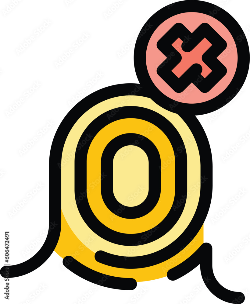 Poster blacklist security icon. outline blacklist security vector icon for web design isolated on white bac