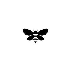  Bee icon  isolated on a white background