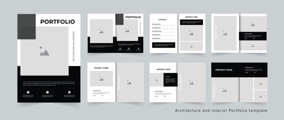 Modern Architecture portfolio and interior portfolio template design