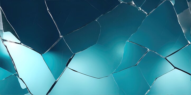 Broken glass mirror or glass into small pieces.