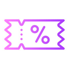 coupons gradient icon
