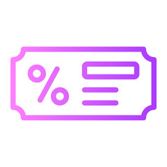 voucher gradient icon