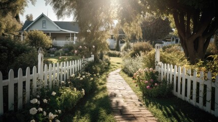 Tranquil Pathways: A Serene and Minimalistic Home Garden 1. Generative AI