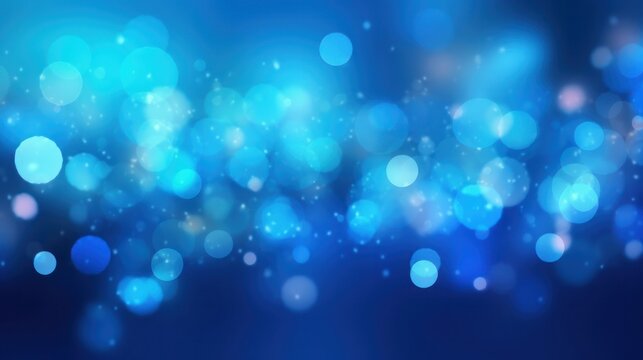 Abstract background blue blur gradient with bright clean and bokeh. AI generative.