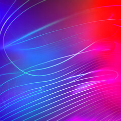 Abstract Futuristic Neon Waves Background Generative Ai