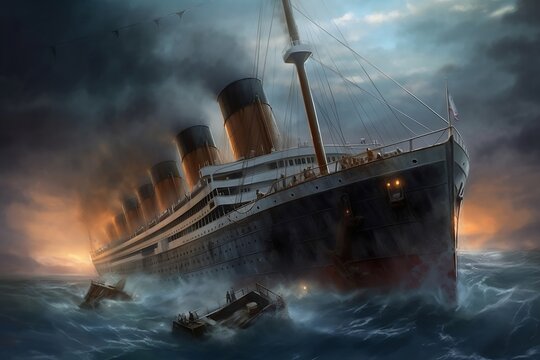 Tragic Sinking of the RMS Titanic. AI