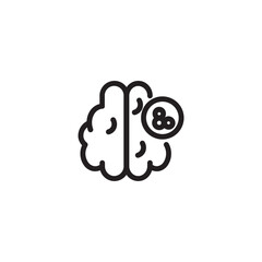 Brain Cancer Human Outline Icon
