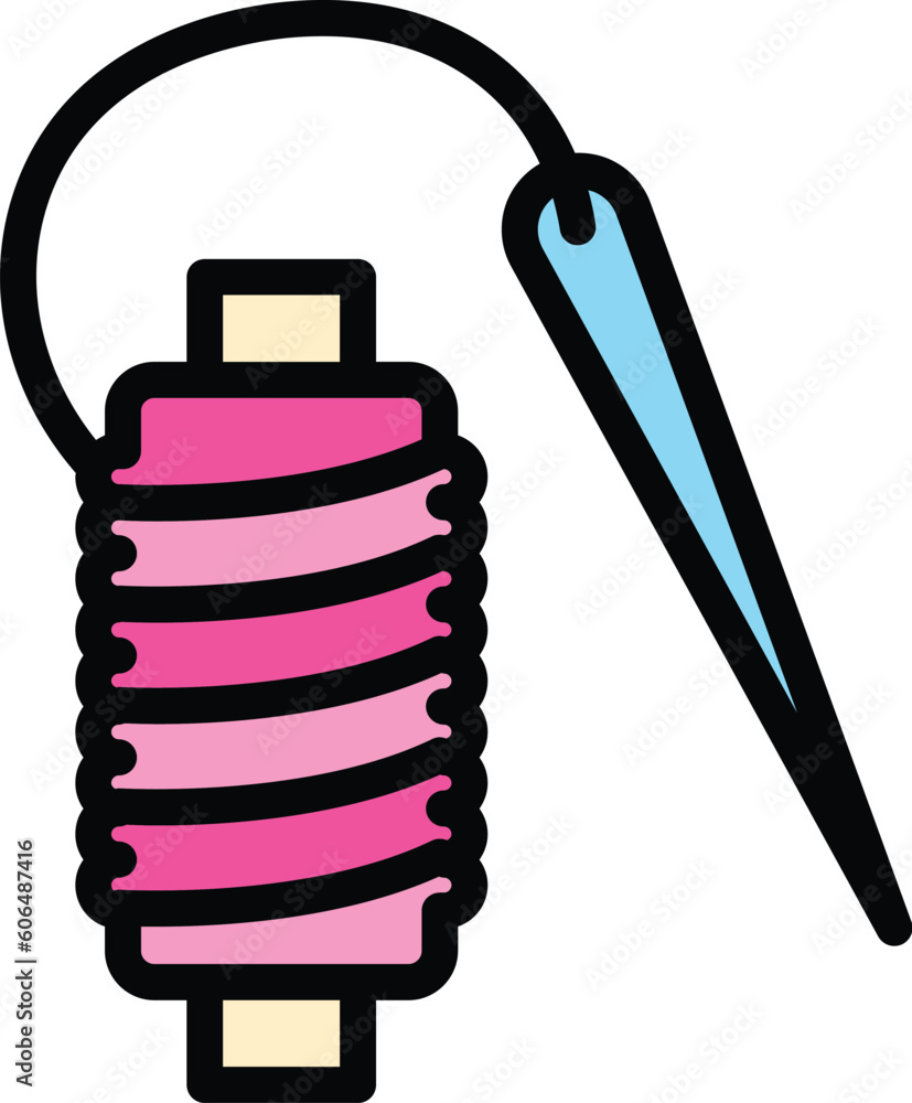 Poster thread roll icon. outline thread roll vector icon for web design isolated on white background color 