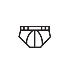 Lingerie Panties Shorts Outline Icon