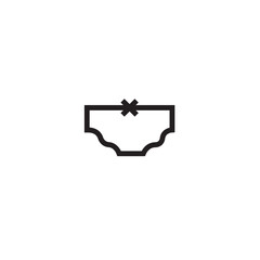 Lingerie Panties Shorts Outline Icon