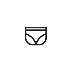 Pantie Underpants Women Outline Icon