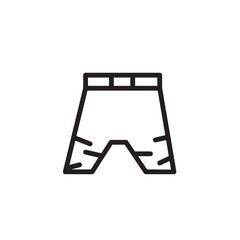 Pants Man Trousers Outline Icon