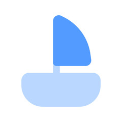 sailboat duotone icon
