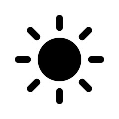 sun glyph icon