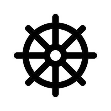 rudder glyph icon