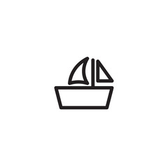 Boat Ocean Sail Outline Icon