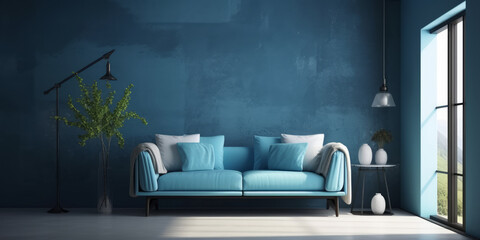Ai generated illustration of a modern living room