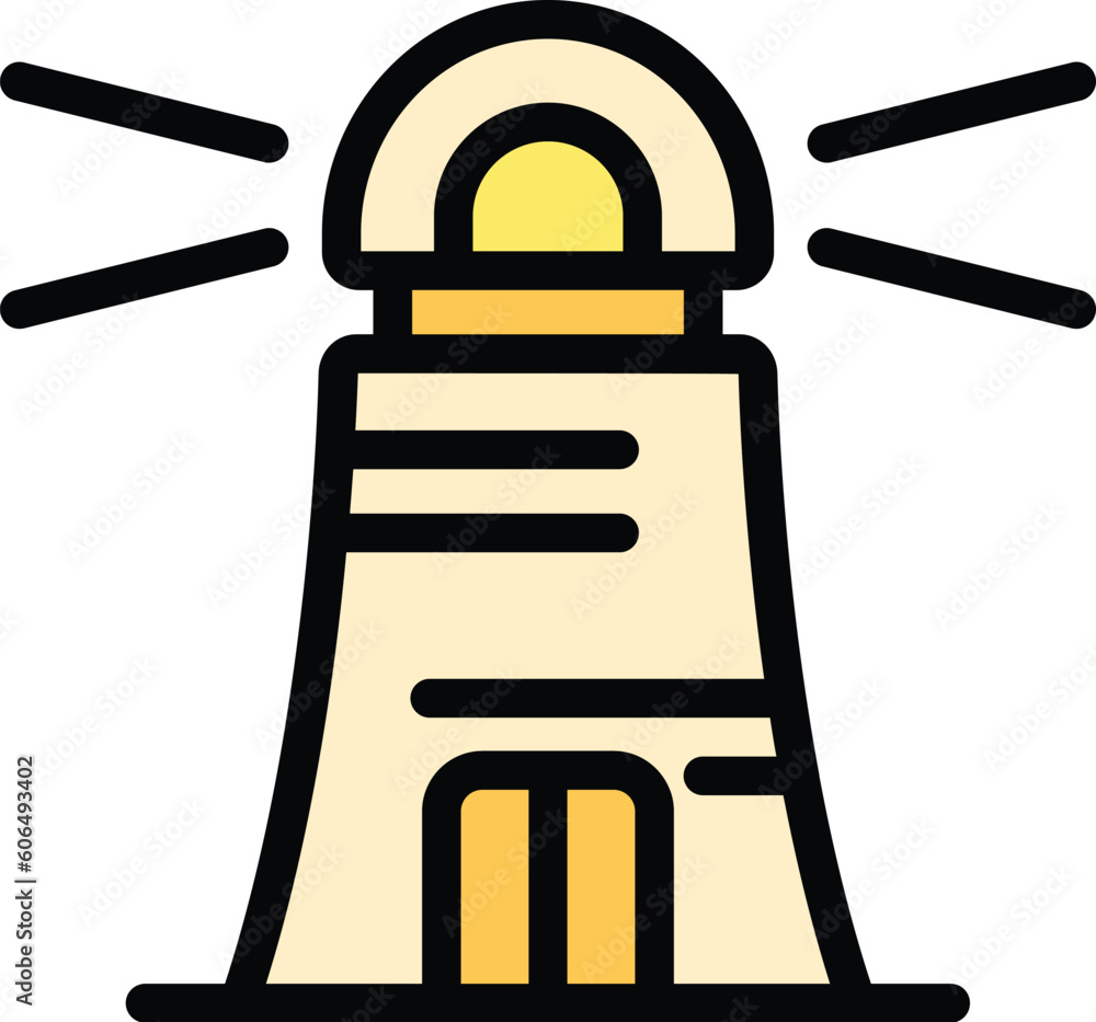 Poster brainstorming lighthouse icon. outline brainstorming lighthouse vector icon for web design isolated 