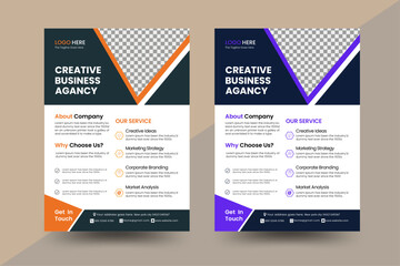 Corporate creative colorful business flyer template designs of a4 flyer, modern template, business proposal, promotion, advertise, publication, cover page. vector template design or business 
