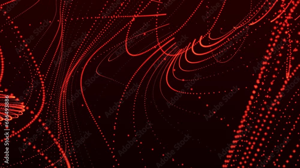 Poster digital technology background. dynamic wave of glowing points. colored music wave. futuristic backgr