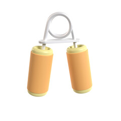 Obraz premium gym hand grip 3d illustration rendering