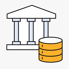 Data Governance Icon - Vector Illustration. Pixel Perfect Editable Stroke Icon. Illustrating the concepts of Data policies, Data Stewardship, Data Compliance, Data standards, and Data control.