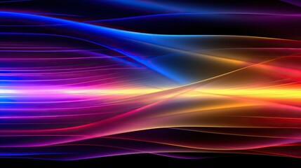 abstract futuristic background with colors glowing neon moving high speed wave lines and bokeh lights. Data transfer concept Fantastic wallpaper, designed by AI.
