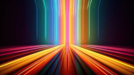 abstract futuristic background with colors glowing neon moving high speed wave lines and bokeh lights. Data transfer concept Fantastic wallpaper, designed by AI.
