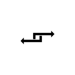 Exchange process arrow icon for web design isolated on white background 