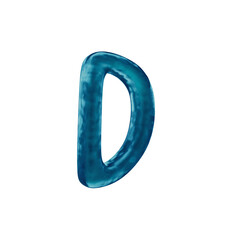 Water Dancing 3D Alphabet or PNG Letters