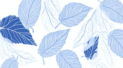 seamless background with leaves