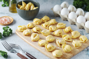 Tortellini - dumplings typical dish from Italian cuisine