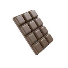 chocolate bar 3d illustration rendering