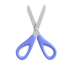 scissors 3d illustration rendering