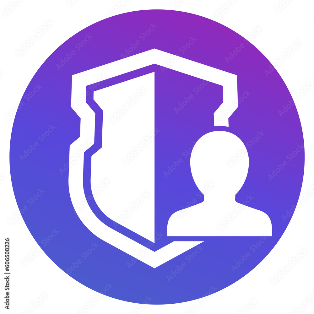 Poster user privacy icon for web