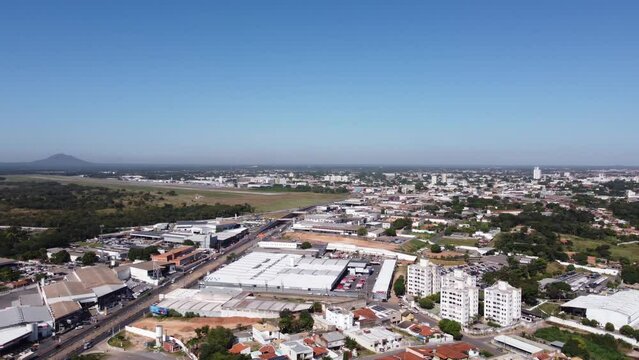 view of the city, Cuiab&aacute;, V&aacute;rzea Grande, Rio Cuiab&aacute;, Aeroporto Marechal Rondon, drone