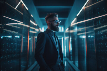 Fototapeta premium Harnessing technology for strategic business growth. Generative AI