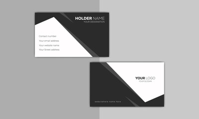 Creative unique, Professional, Luxury, Modern and simple corporate business visiting card design template ideas for personal identity stock illustration
