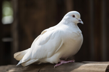 white dove as a symbol of freedom. AI generated content