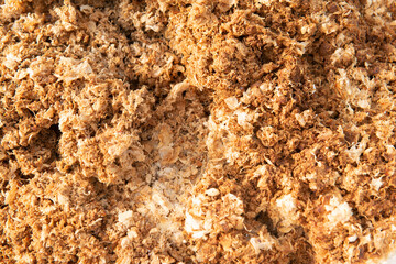 orange peel crushed in pile