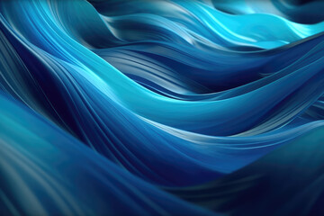 Obraz premium Dynamic particles sound wave. Technology connection digital data and big data concept. Generative AI