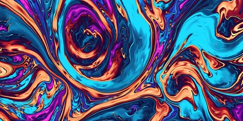 Fluid texture, colourful abstract paint, mix colors, abstract background.