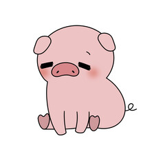 Cartoon cute pig PNG