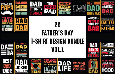 Naklejka premium Father's day t-shirt gift, print ready design, dad shirt, quotes, Vector graphic, typographic poster or tshirt, Fully editable and printable vector template.